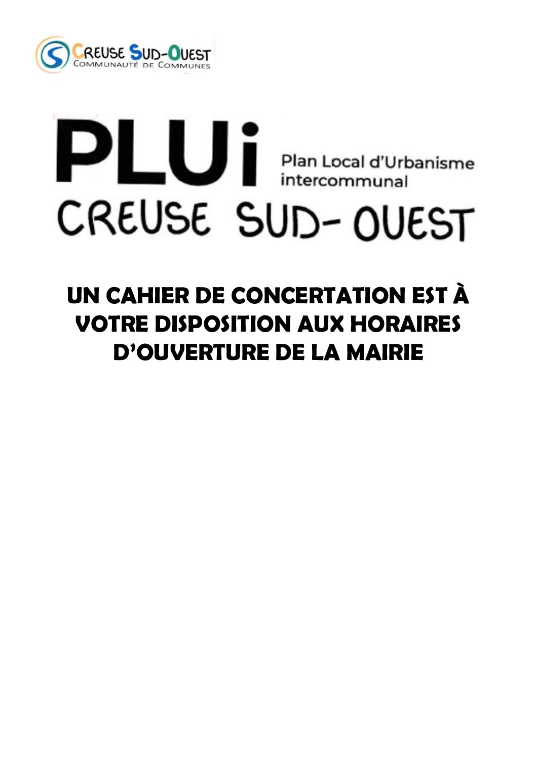 Affiche PLUi